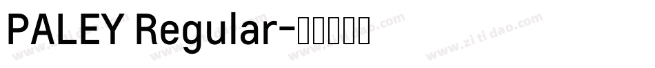 PALEY Regular字体转换